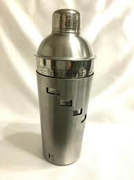 Chefmate Coctail Shaker Recipe with Strainer Stainless Steel ...