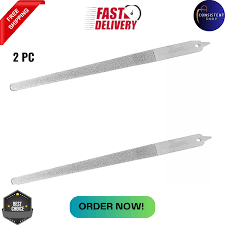 2PC 8 Diamond Dust Nail File - Stainless Steel Nail Dresser ...