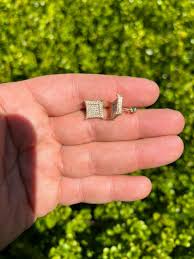 Big 10mm Men Real Solid 10k Gold Iced Kite Moissanite ...