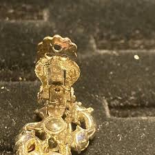 Fruit Salad Clip On Earrings 40+ yrs old Glass stones Silver ...