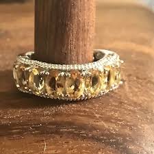 Vintage Karis STS yellow stone ring size 8 | eBay