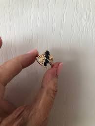 Elegant Vintage 1970 10K Yellow Gold Sapphires and Diamonds Ring - Certificate of Appraisal - - Etsy