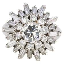 Vintage gold and diamond ballerina ring, 1960 For Sale at ...