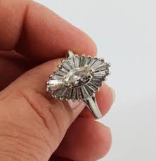 Lot - White Gold and Diamond Ballerina Cocktail Ring