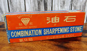 Vintage Diamond Brand Combination Sharpening Stone Aluminum ...