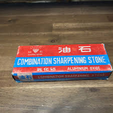 Vintage Diamond Brand Combination Sharpening Stone Aluminum ...