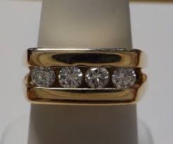 14K Gents Natural Diamond Channel Set Ring 0.52Cttw VS2 SI1 ...