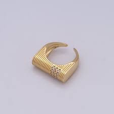 Gold Round Rings,minimalist Jewelry Rings,thick Rings Perfect Gift,18k Gold - Etsy