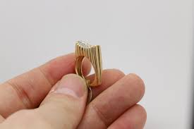 Vintage Ring Cluster Diamonds Natural Diamonds 14 Karat Gold For Sale at 1stDibs