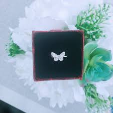 Silver Cubic Zirconia Butterfly Ring | Dainty Butterfly Ring ...