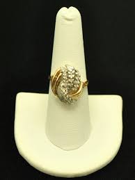 14K Yellow Gold Ring w Petite Diamond Accents 7.25GOLD-1922 ...