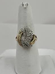 14k Yellow Gold .33tcw Diamond Ring Size 7 | eBay