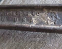 Vintage antiguo diamante Calk Horseshoe Co Duluth Minn USA ...