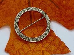 Vintage 925 Sterling Silver and White Cz Brooch/pin - Etsy