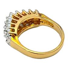 Vintage Vargas Ring Size 7 18K Gold Electroplate CZ Estate Jewelry 5T | eBay