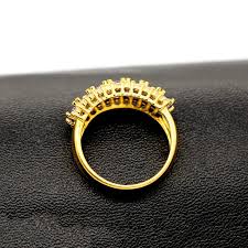 Uloveido Gold Plated Weddding Band with 7 pcs Oval Cut Purple Cubic Zirconia Crystal Stones for Women J501 (Gold, Purple, Size 9) - Walmart Business Supplies