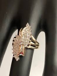 10K Yellow Gold Diamond Ring. | eBay