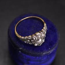 Georgian Diamond Flower Cluster Ring – Butter Lane Antiques