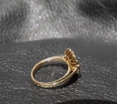 Champagne Diamond Ring, Natural,14k Rose Gold, Vintage ...