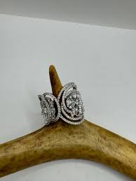 Vintage Crystal Stacking Eternity Promise Ring Engagement Wedding Band 925 Sterling Silver - Etsy