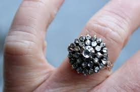 Gorgeous Antique 14K Yellow Gold/ Silver Diamond Rose Cut ...