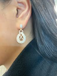 3.66 Ct Rose Gold Dangle Earrings - Etsy