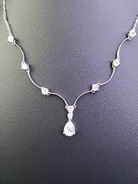 Black Tie Dressy Multi Glass Crystal Teardrop Pendant Silver ...