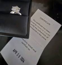 New Francis Claire DELPHINUS Moissanite Ring 2.55 Ct Size 7 ...