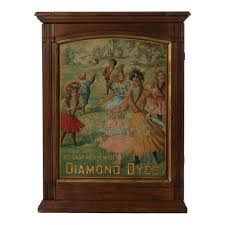 Circa 1900 Diamond Dyes Country Store Cabinet | Chairish