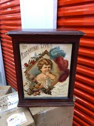 VINTAGE RARE SUPERBc.1890 TIN LITHOGRAPHED "DIAMOND DYES" BABY STORE DYE CABINET | eBay