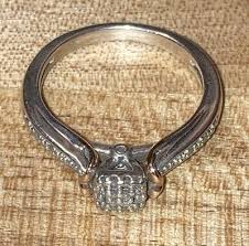 Sterling Silver 925 and Gold 10k With Diamonds Size #7 & 3g ...