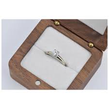 14K 0.50 Ct Natural Diamond Solitaire Engagement Ring Size 5 White . For Sale at Ruby Lane