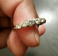 18K NOT 14K SOLID GOLD NATURAL DIAMOND RING ENGAGEMENT OR ...