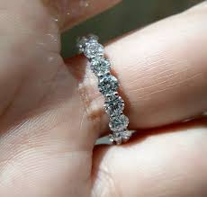 Certified 2Ct Round Lab Grown Diamond Full Eternity Wedding ...