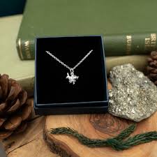 Small Silver Running Hare Charm Necklace – Element Isle