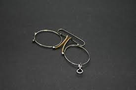 Antique Nickel Pince Nez Glasses: New Old Stock 1920s ...