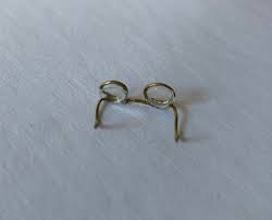 Dollhouse Miniature Wire Santa Glasses, Mini Glasses ...