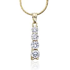 Cubic Zirconia Pendants | 1.68 CTW Round 14K Fancy Pendant | P7358Y | Birkat Elyon