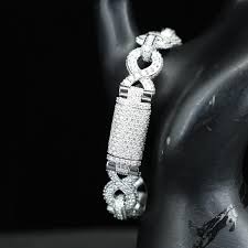 Infinity Shape Cuban Link Bracelet | Moissanite Bracelet for ...