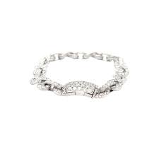 Buy 14K GOLD DIAMOND INFINITY ROLO LINK BRACELET 15.50 CT at ...