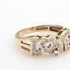 70s Vintage Diamond Love Ring Sz 6.75 Band Retro Script Fine Estate Je– Sophie Jane