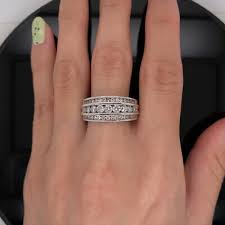 10k White Gold 1.25Ctw Diamond Unisex Ring $2500 Retail | eBay