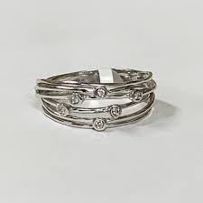 14K Bezel-Set Diamond Fashion Ring – Welch & Company Jewelers