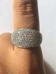 Magnificent Round Clear CZ 925 Silver Micro Pave Tapered ...