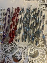 Lot 23 Vintage Metal Twisted Christmas Tree Icicles 7” | eBay