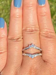 14K White Gold Over 1Ct Lab Created Round Diamond Wrap ...