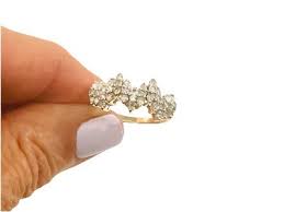 14k Gold Vintage Cluster Diamond 1ct Ring Size 7 | eBay