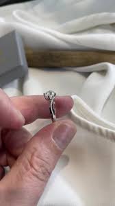 925 Sterling Silver Moissanite Diamond Ring - 1 Carat Moissanite Diamond Swirl Solitaire Engagement Ring - Gift Boxed - Etsy