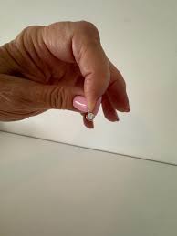 Vintage 1985 14K White Gold DIAMOND SOLITAIRE PENDANT 0,44ct - Certificate of Appraisal - Etsy Israel