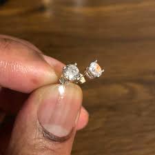 Pair of #Sterling #Silver #Stud #Earrings with CZ... | Depop